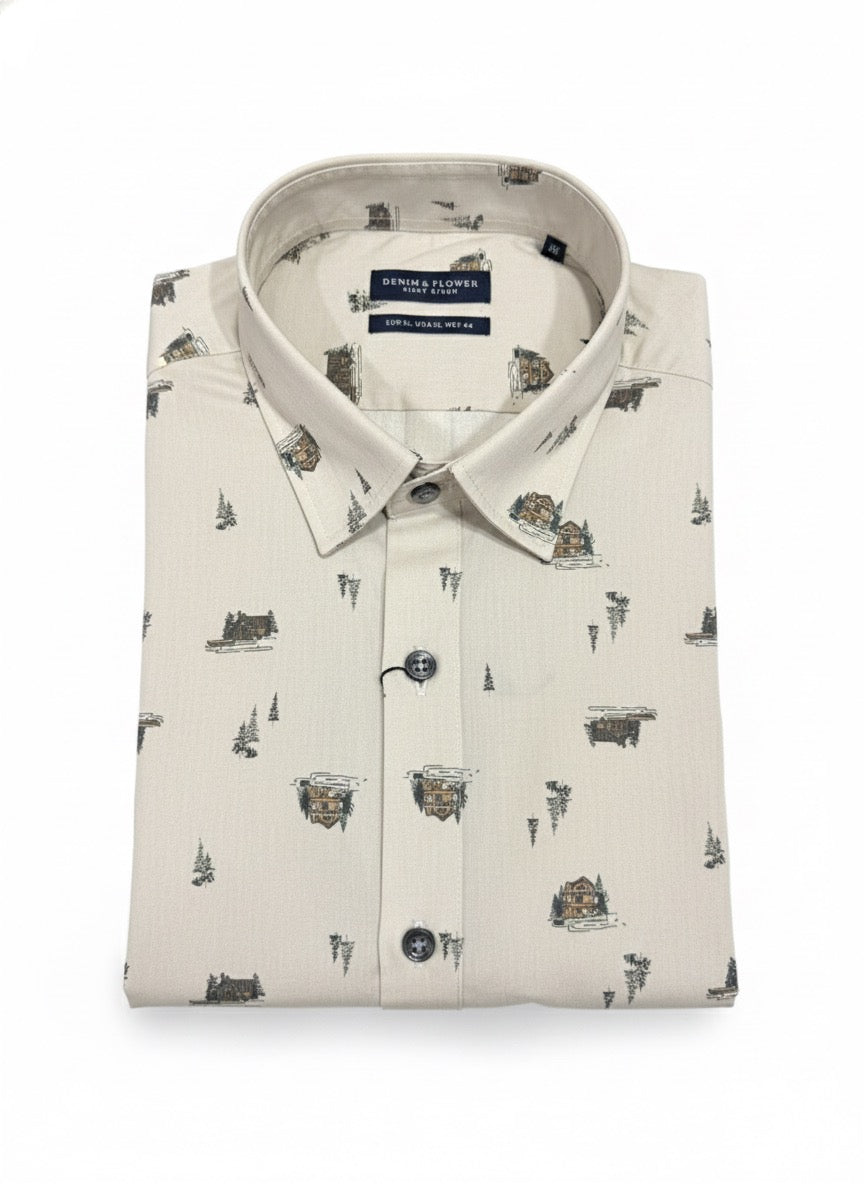 Printed Rayon Cotton Shirt 2