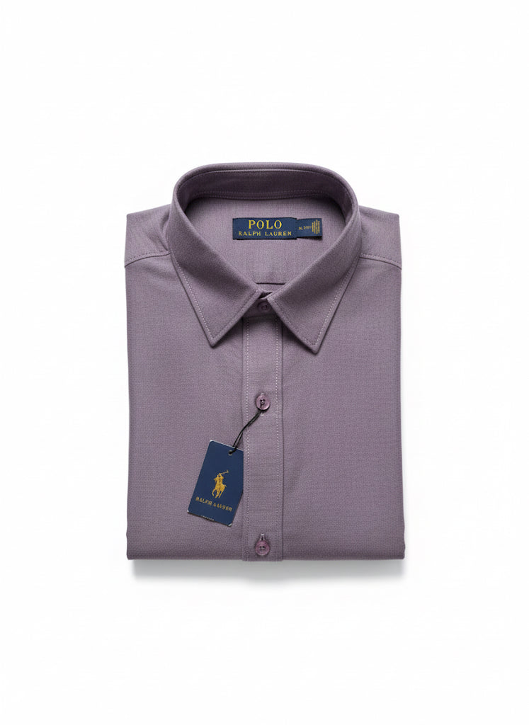 Lavender (Onion Color) Solid Oxford Cotton Shirt