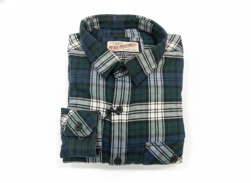 Double Pocket Check Terry Cotton Shirt 3