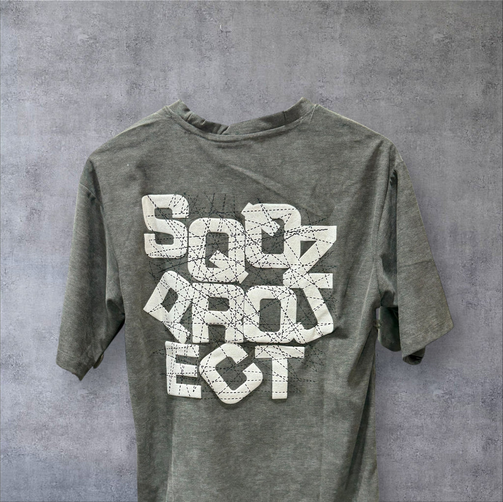 Graphic Print Oversized T-shirt (Dropshoulder) 8