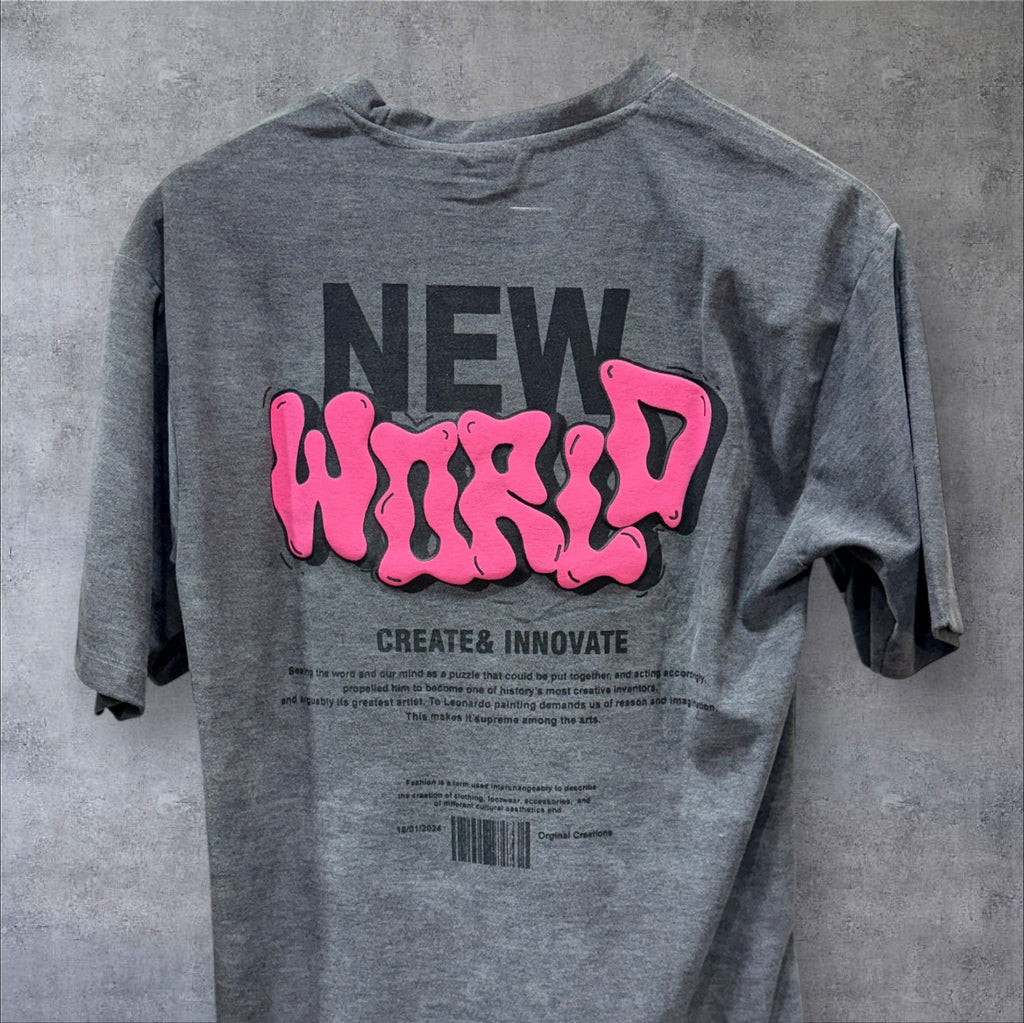 Graphic Print Oversized T-shirt (Dropshoulder) 9