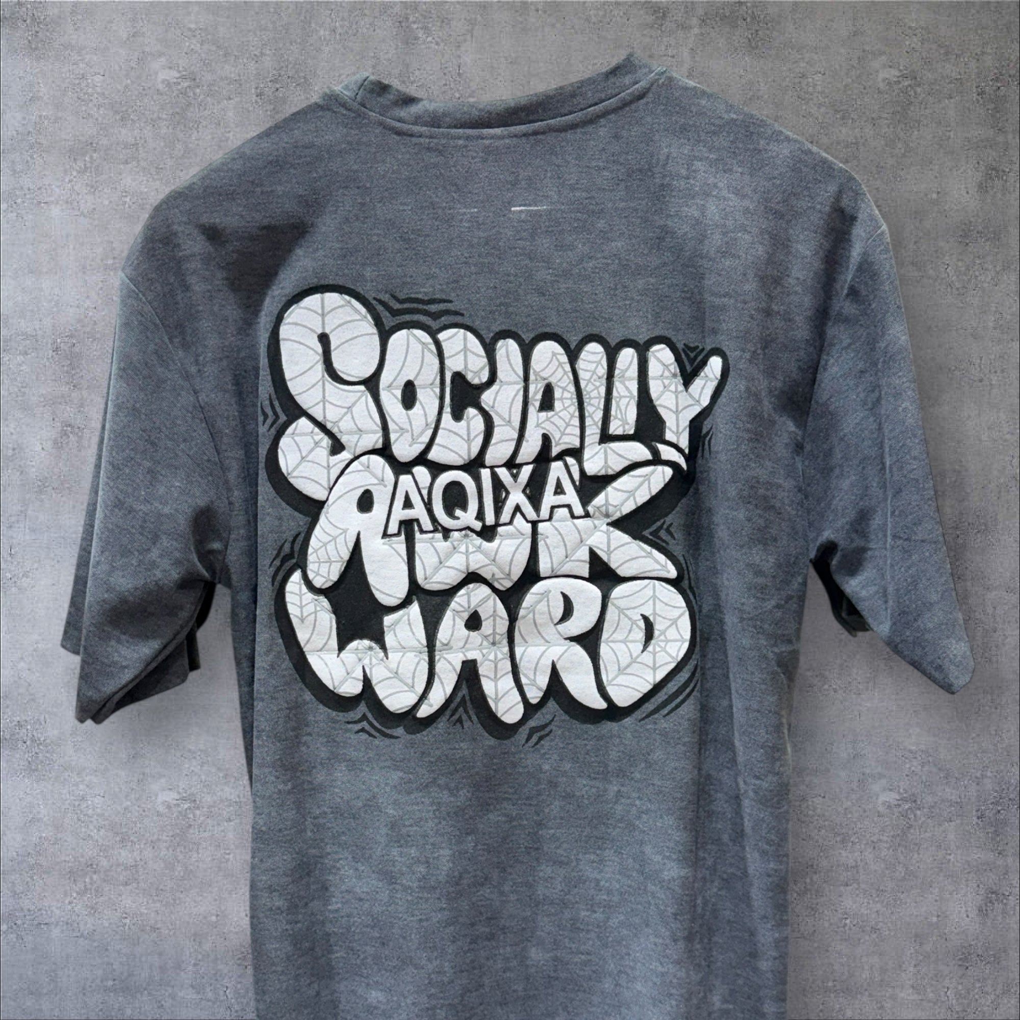 Graphic Print Oversized T-shirt (Dropshoulder) 10