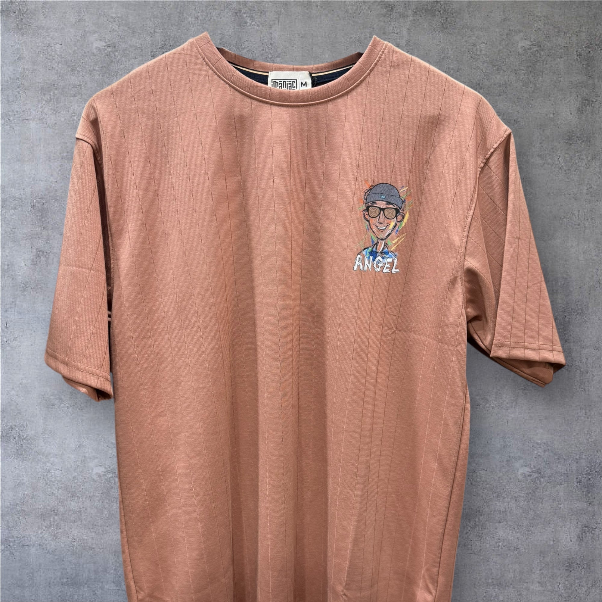 Graphic Print Oversized T-shirt (Dropshoulder) 11