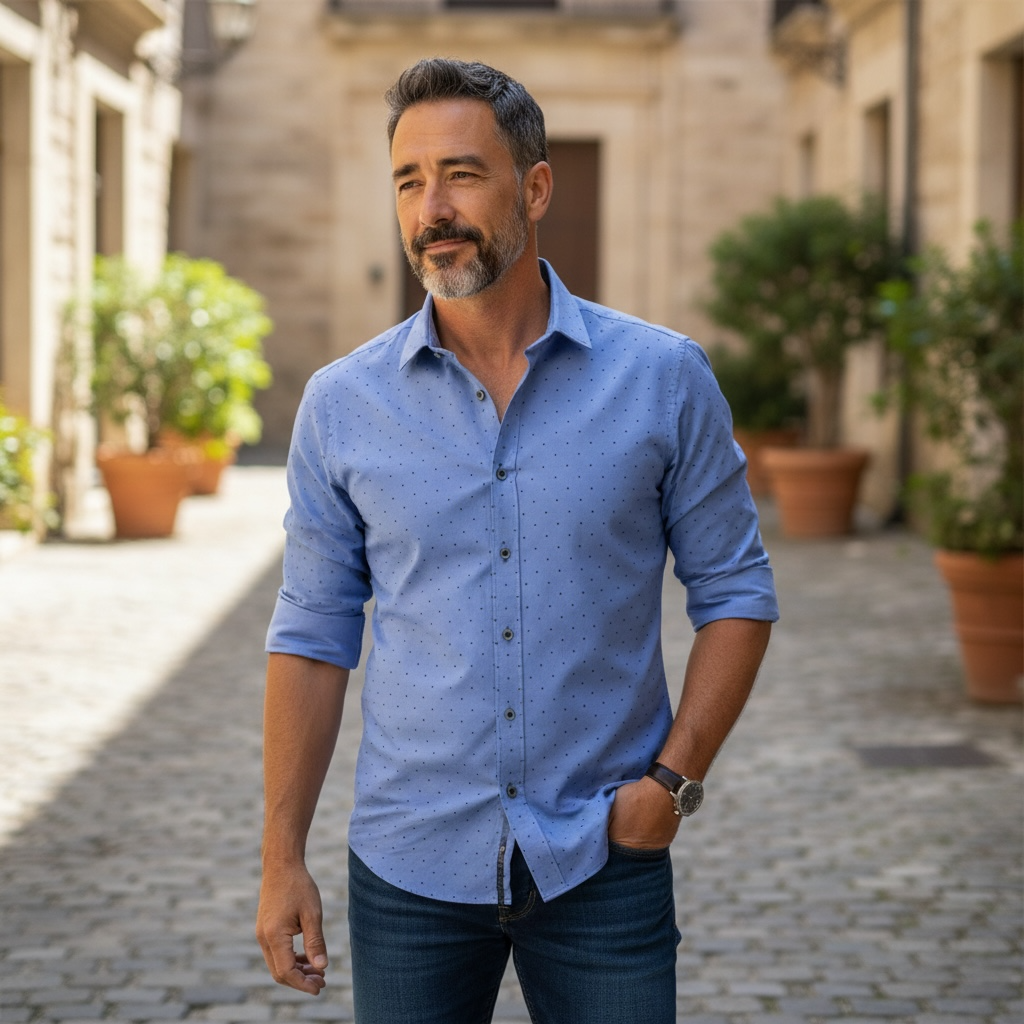 Printed Rayon Cotton Shirt 10