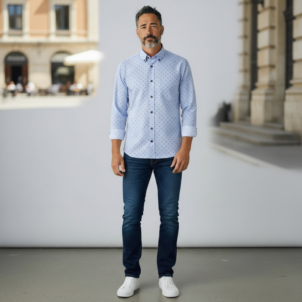 Printed Rayon Cotton Shirt 11